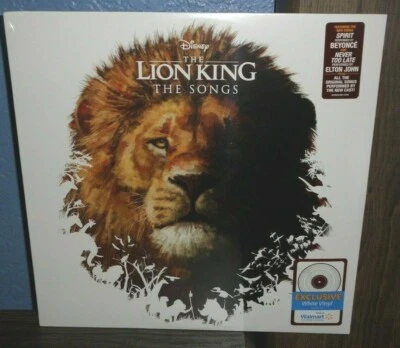 THE LION KING THE SONGS WALMART WHITE VINYL BEYONCE ELTON JOHN SPIRIT NEVER TOO Foto 1 de 4