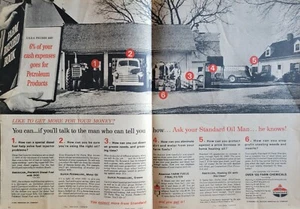 Standard American Oil, Farm Vehicles, Vintage 1963 Agricultural Magazine Ad - Bild 1 von 1