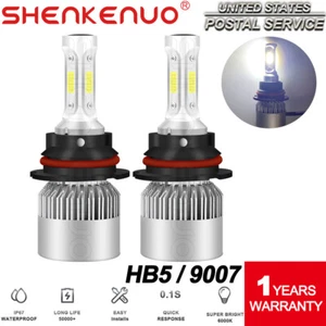 9007 LED Headlight Hi/Lo beam Bulbs 6000K kit For Frontier 2005-2017 2018 - Picture 1 of 7
