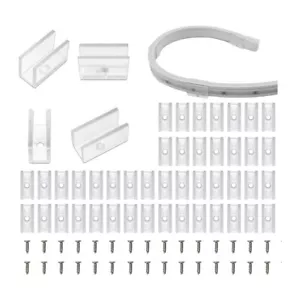 Neon Rope Light Mounting Brackets, 100PCS Neon Lights Install Fixing Clips1256 - Picture 1 of 8