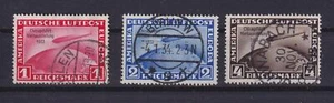 DR 496-98 Zeppelin Chicagofahrt gestempelt Fotobefund (hw5) - Bild 1 von 2