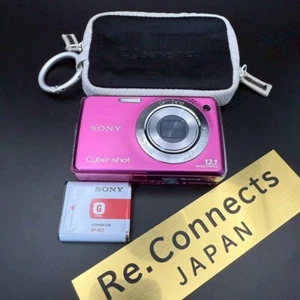 SONY Cyber-Shot DSC-W220 Pink 12.1 MP Digital Camera FROM JAPAN 【Near MINT】 - Picture 1 of 15