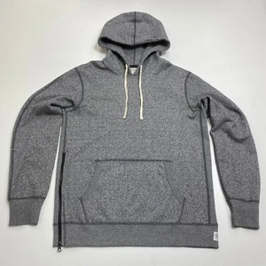 Sudadera con Capucha Reigning Champ Cremallera Lateral Para Hombre L Gris Bolsillo Jaspeado 100% Algodón - Imagen 1 de 16