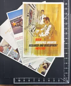 Buche Flugzeug Luft- und Raumfahrt Forschungs- und Entwicklungseinrichtungen Einlage Vintage 4 Seiten Printanzeige 1967 - Bild 1 von 13