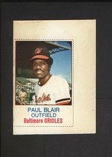 1975 Hostess Cakes Paul Blair Baltimore Orioles #12 NO Creases!