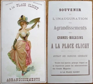 Paris, France 1890 Department Store Advertising Sign-Color Litho-Place Clichy- 2 - Picture 1 of 1