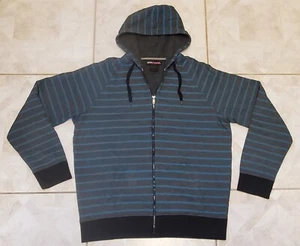 TONY HAWK Size XXL Hoodie Fleece Jacket Full Zip Pockets Gray Teal #73277 ~ SOFT - Picture 1 of 6