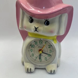 Animated/Talking Dog With Pink Hat Alarm Clock By Salina - Picture 1 of 6