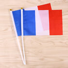 10 Pack of France Hand Held Flags Country Stick Miniature French Flags