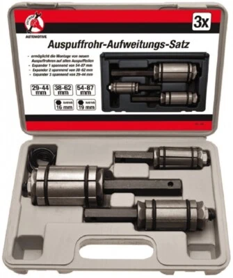 KRAFTMANN BGS DIY Auspuffrohr-Aufweitungs-Satz | 3-tlg. – 124