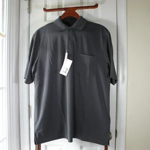 Nueva Camisa Polo de Golf Core365 Para Hombre Carbono Talla Grande Cuello de 3 Botones con Bolsillo - Imagen 1 de 19