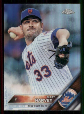 2016 Topps Chrome Refractors #97 Matt Harvey - Image 1 of 2