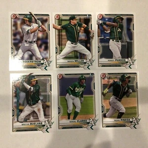 Denzel Clarke RC 1st + 5 more Athletics Team Set 2021 Bowman Draft Base Paper - Picture 1 of 1