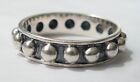 Ring mit Kugeldekor 925 Silber geschwrzt Vintage 70er ring silver