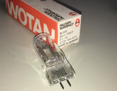 Bulb lamp GX6.35 P1/15 240v 1000w WOTAN 64575 Lighting  .... xx nu - Image 1 of 2