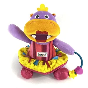 LAMAZE LULU IN A TUTU The Hippo Toy Rattle Crinkle Lovey Plush Stuffed Animal - Picture 1 of 7