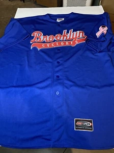 Brooklyn Cyclones Adult Jersey Brown Camo Size XXL Jersey Express Cancer Patch - Picture 1 of 8