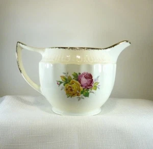 1940's Swinnertons Staffordshire England Luxor Ivory Reg 837608 Large Jug - Imagen 1 de 9