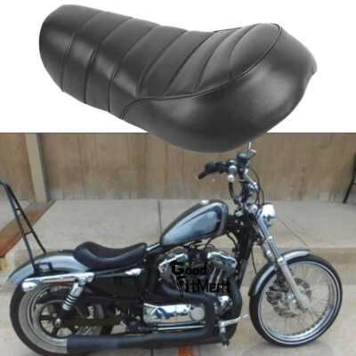 Assento solo motorista dianteiro motocicleta preto Setenta e Dois Harley Sportster - Imagem 1 de 4