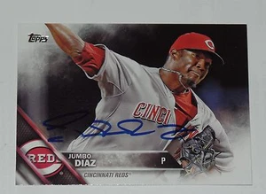 Tarjeta Topps 2016 firmada por Jumbo José Díaz #462 Cincinnati Reds Dr - Imagen 1 de 1