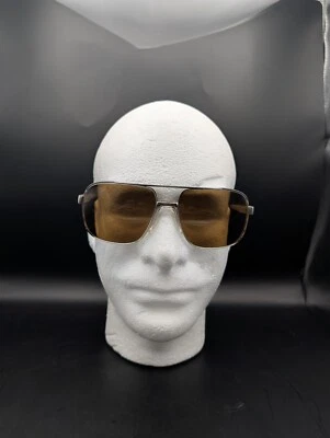 Safilo Elasta Eyeglasses Frames ONLY 3055 L32 Men's Silver Aviator Full Rim 145 - Image 1 of 4