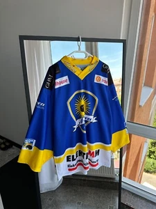 EHC Arosa Hockey Trikot Gr. L Schweiz Team blau gelb Ochsner Vintage Style - Bild 1 von 14