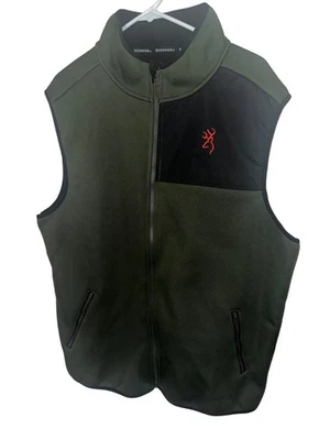 Browning green and black zip vest size XL - Image 1 of 4