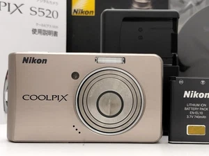 Nikon Coolpix S520 Light Bronze 8.0MP 3x Zoom Digital Camera w/Box from Japan - Picture 1 of 14