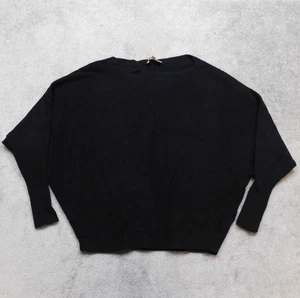 Philosophy Ribbed Black Bubble Sweater Womens Medium Short Dolman Republic - Picture 1 of 11