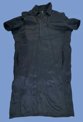 Zero + Maria Cornejo синий короткий рукав Shift платье льняной смеси Midi размер 2 - Изображение 1 из 4