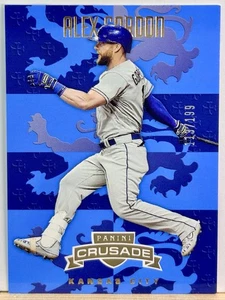 2025 Panini Crusade Alex Gordon Blue /199 Color Match KC Royals #167 - Picture 1 of 2