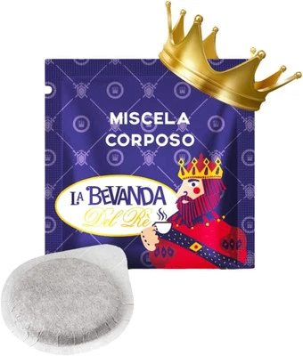 La Bevanda Del Re - 300 Caffe Cialde ESE 44MM, Caffè Cialde Miscela CORPOSA, Com