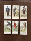 COPE’S GOLFERS, CIGARETTE CARDS X6
