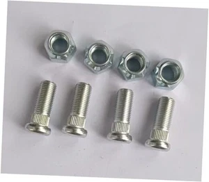 4PCS Wheel Bolt Lug Studs 101922201 416-061 & 4pcs Nuts Compatible with Club - Picture 1 of 6