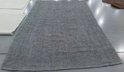 LIGHT GREY 6'-0" x 9'-0" Broken Thread Rug, Reduced Price 1172792629 NF447G-6 - Image 1 of 4