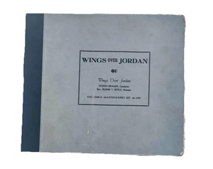 VTG Negro Black Spiritual Record Set 4 Wings Over Jordan 78s Columbia EP W/case - Picture 1 of 18