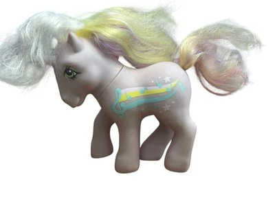 De colección 1985 MLP My Little Pony G1 Rainbow Curl Streaky Music Notes Unicornio Hasbro Foto 1 de 4