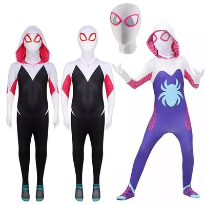 Mädchen Geist Spinne Stacy Gwen Cosplay Halloween Kostüm Fancy Dress Geschenk DE - Bild 1 von 4