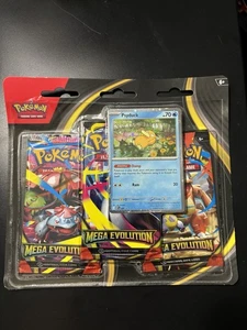 POKEMON MEGA EVOLUTIONS 3 PACK BLISTER BRAND NEW FACTORY SEALED TCG RARE PSYDUCK - Picture 1 of 3