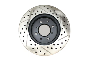 Rotora Rear Drilled Slotted Brake Disc Rotor R.20014.1C Fits Jaguar XJ8 - Foto 1 di 4