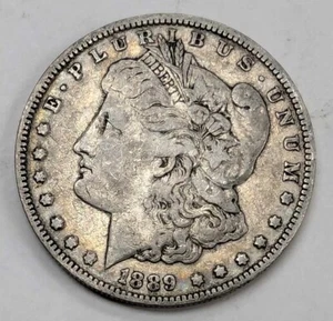 Moneda de dólar de plata O Morgan 1889 de Estados Unidos - Imagen 1 de 6