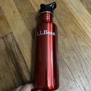 L.L. Bean Klean Kanteen Stainless Steel Bottle Red 800ml NEW - Picture 1 of 6
