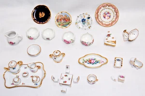 Limoges France Miniature Floral Porcelain Figurines   Lot of 32+ Items    T2138 - Picture 1 of 21