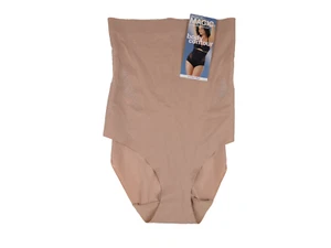 Naomi & Nicole Women's Inside Magic Body Contour Hi Waist Brief M NEW Warm Beige - Picture 1 of 4