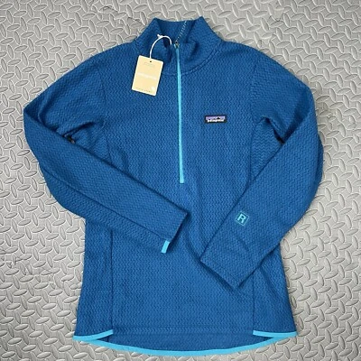 Patagonia R1 Air 1/2 Zip Sweater Sz Medium Womens Lagom Blue Pullover - Image 1 of 4