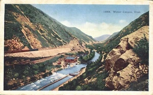 Aerial View Weber Canyon Canyon Utah Postcard - Picture 1 of 2