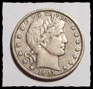 1903-P BARBER HALF DOLLAR Original Look Nice XF #10D11 - Picture 1 of 2