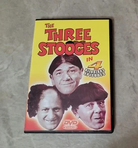 The Three Stooges in 4 Hilarious Episodes (DVD, 2009) 66 Minutes FREE SHIPPING - Picture 1 of 3