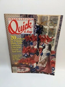 Cross Stitch Quick and Easy PATRIOTIC Magazine June/July 1991 - Picture 1 of 4