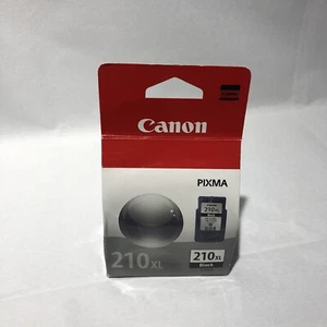 Genuine Canon PG-210XL Black Ink Cartridge Unopened Factory Sealed - Afbeelding 1 van 5